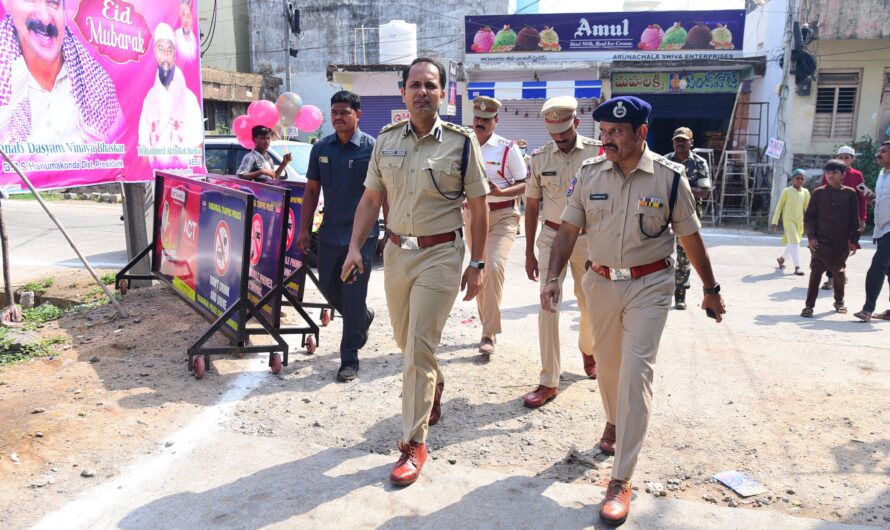 CP sunpreet sing : హనుమకొండ ఈద్గాని సందర్శించిన సిపి