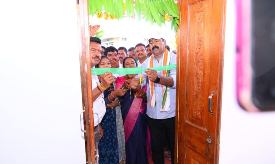 Grampanchayat opening : గ్రామపంచాయతీ భవనాన్ని ప్రారంభించిన ఎమ్మెల్యే నాగరాజు