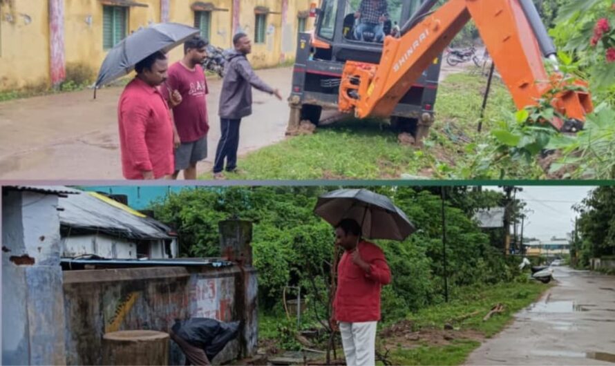 Parakala Municipality : కాలనీలో సానిటేషన్ పనులు చేపిస్తున్న మాజీ కౌన్సిలర్